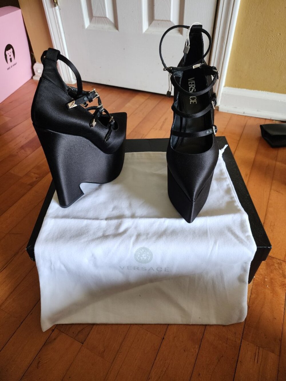 Versace Black Heels - Picture 5 of 7